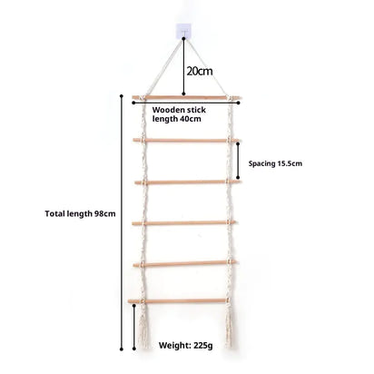 Macrame Claw Clip Organizer