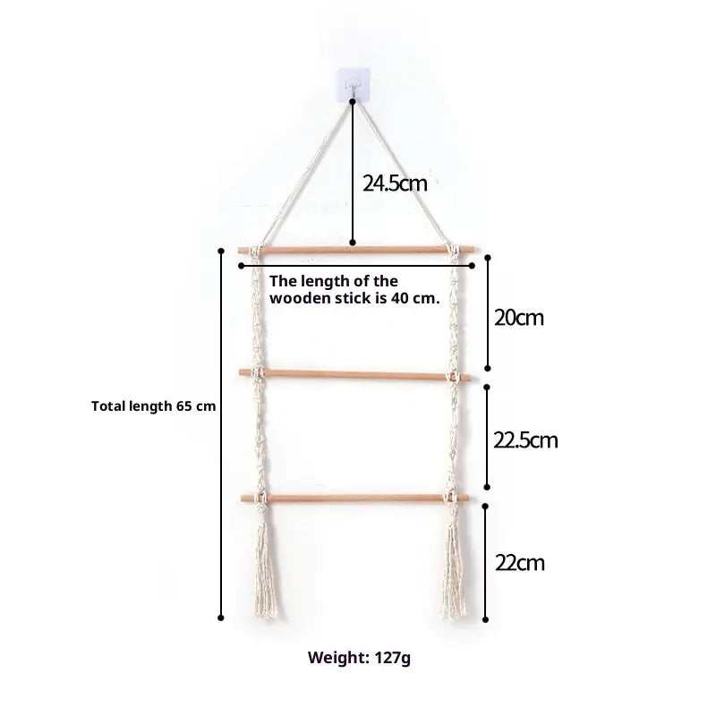 Macrame Claw Clip Organizer