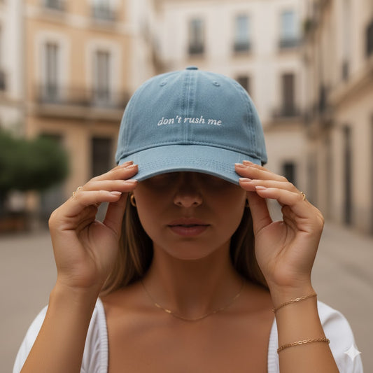 Don't Rush Me Denim Hat