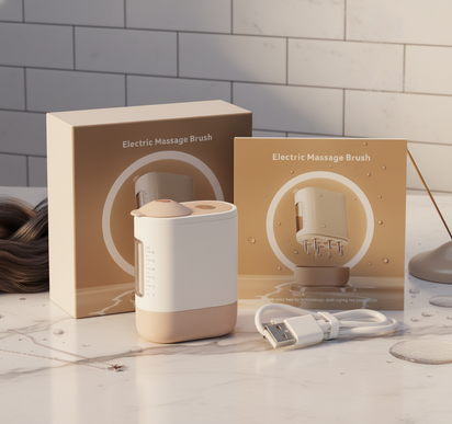 Red Light Vibration Scalp Massager