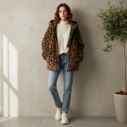 Pretty Paws Leopard Zip Up